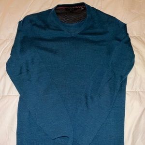 Ted Baker, 100% Merino Wool Sweater, Teal, Large Size (5)